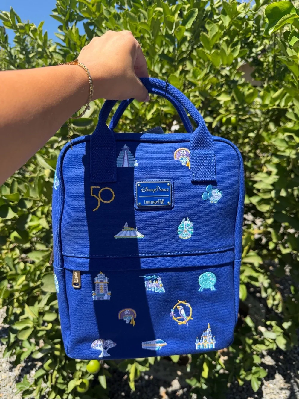 Disney Royal Blue 50th Anniversary loungefly